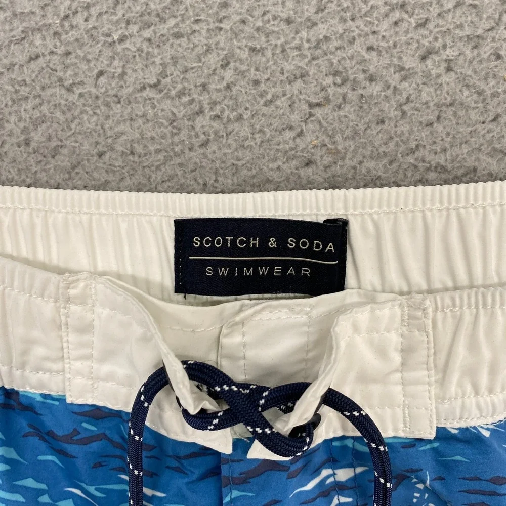 Scotch & Soda Swim Trunks Mens Medium Beach Surf Summer Vacation Mesh Lined‎